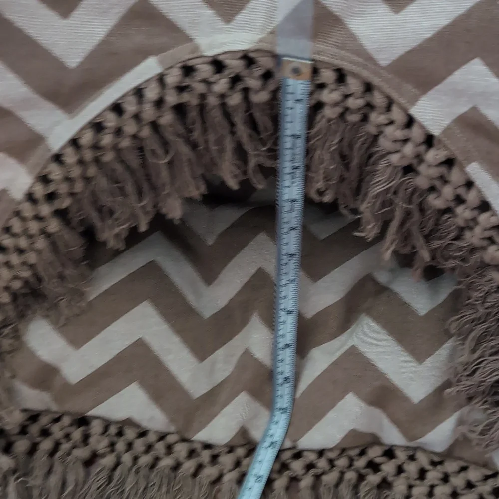 Chevron Fringe Pet Cotton Teepee With Cushioned Bottom ❤️